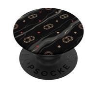 Dark Flow Casino Motifs Abstract Art Deco Geometry Graphic PopSockets Adhesive PopGrip