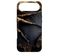Dark Flower Gilded Petals Dripping Gold Art Case for iPhone Air