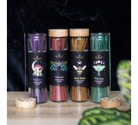Dark Forest Incense Sticks Set - 20 Tubes With Incense Holders, 4 Scents
