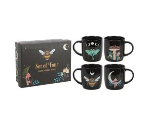 Dark Forest Mystical Witch Gothic Floral Collection Fall Mushroom Gift Cup Mug