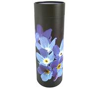 Dark Forget Me Not Scatter Tubes for Adult Ashes - Biodegradable Cardboard Cremation Urns (Keepsake)