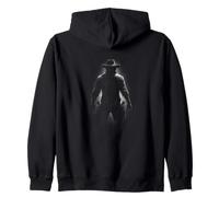 Dark Frontier Lone Gunslinger Cowboy Zip Hoodie