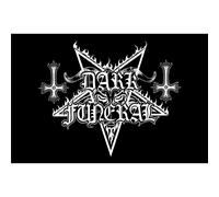 Dark Funeral Logo Textile Poster in Black Dark Funeral Black
