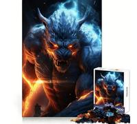 Dark Gargoyle Poster 1000 Piece Jigsaws for Teenagers Puzzle Logic Game Tight Edge Hard Challenge Night Fun (38x26cm)