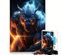 Dark Gargoyle Poster 1000 Piece Jigsaws for Teenagers Puzzle Logic Game Tight Edge Hard Challenge Night Fun (50x75cm)