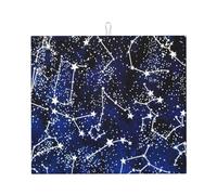 Dark Glow In The Dark Absorbent Kitchen Drying Mat, Hanging Loop, Great For Dishes, Small Appliances