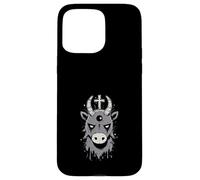 Dark Goat Spirit Third Eye Gothic Occult Print Case for iPhone 15 Pro Max