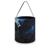 Dark Goddess Greek Myth Halloween Reusable Easter Goodie Tote Bags with Handles for Trick Or Treating Bucket
