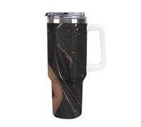 Dark Goddess Nyx Greek Mythology Insulated Tumbler with Lid Handle Coffee Mug Stainless Steel Water Bottle for Car Travel Office