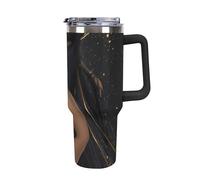 Dark Goddess Nyx Greek Mythology Insulated Tumbler with Lid Handle Coffee Mug Stainless Steel Water Bottle for Car Travel Office