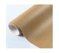 Dark Gold Faux Leather Vinyl Leatherette Fabric Upholstery Textured Material for Luggage Sofa and Car Seat 138 cm Wide(Size:3 m)