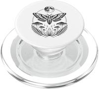 Dark Gothic Aesthetic Moth Oracle Hawkmoth Moon PopSockets PopGrip for MagSafe