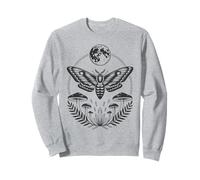 Dark Gothic Aesthetic Moth Oracle Hawkmoth Moon Sweatshirt