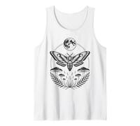 Dark Gothic Aesthetic Moth Oracle Hawkmoth Moon Tank Top
