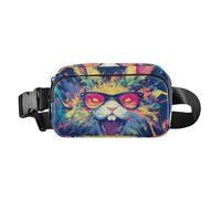 Dark Gothic Aesthetics Terror Rabbit Cute Crossbody Bag Waist Packs for Men Women Multipurpose Crossbody Passport Bag with Adjustable Strap for Travel Gym Work