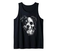 Dark Gothic Australian Shepherd Grunge Aesthetic Aussie Dog Tank Top