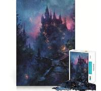 Dark Gothic Castle Art 1000 Piece Puzzle For Teenagers Logic Exercise Precise Joint Family Fun Xmas Gift (38x26cm)