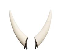 Dark Gothic Devil Horns Ghost Headwear Costume Halloween Cosplay Anime Hair Accessories Women Men (white, M)