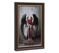 Dark Gothic Fallen Angel Anime Poster 2 Canvas Poster Wall Art Decor Print Picture Paintings for Living Room Bedroom Decoration 16" L X 24" W