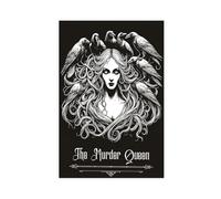 Dark Gothic Murder Queen Fantasy Art Canvas Poster Bedroom Decor Landscape Office Room Decor Gift 20x30inch(50x75cm)