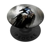 Dark Gothic Raven Crow Abstract Bird PopSockets Adhesive PopGrip