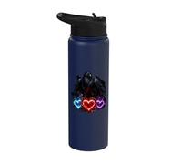Dark Gothic Raven Tree Silhouette Crow Cow Goth Alternative Stainless Steel Insulated Water Bottle