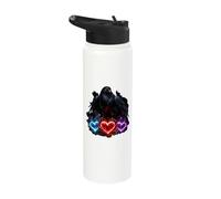 Dark Gothic Raven Tree Silhouette Crow Cow Goth Alternative Stainless Steel Insulated Water Bottle