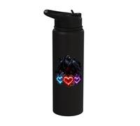 Dark Gothic Raven Tree Silhouette Crow Cow Goth Alternative Stainless Steel Insulated Water Bottle