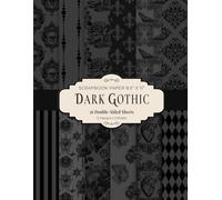 Dark Gothic Scrapbook Paper 8.5” x 11”: Victorian Gothic Craft Paper Pad | 12 Moody Designs | 36 Double-Sided Sheets for Scrapbooking, Journaling and Crafting