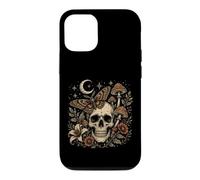 Dark Gothic Skull Butterfly Mushroom Botanical Cottagecore Case for iPhone 12/12 Pro