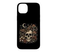 Dark Gothic Skull Butterfly Mushroom Botanical Cottagecore Case for iPhone 14 Plus