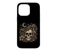 Dark Gothic Skull Butterfly Mushroom Botanical Cottagecore Case for iPhone 14 Pro Max
