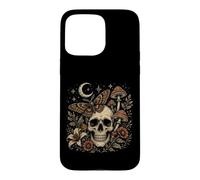 Dark Gothic Skull Butterfly Mushroom Botanical Cottagecore Case for iPhone 15 Pro Max
