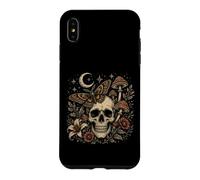 Dark Gothic Skull Butterfly Mushroom Botanical Cottagecore Case for iPhone XS Max