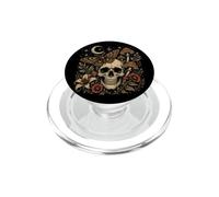 Dark Gothic Skull Butterfly Mushroom Botanical Cottagecore PopSockets PopGrip for MagSafe