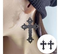 Dark Gothic Style Light Earrings European And Temperament Earrings Halloween Party (A, 9. 3X5. 2CM)