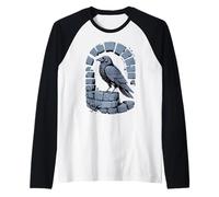 Dark Gothic Thorn Heart Raven Alternative Aesthetic Raglan Baseball Tee