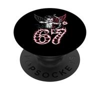 Dark Gothic Valentine 67 Cupid Arrow Anti Love Meme PopSockets Adhesive PopGrip