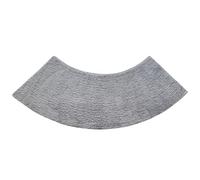 Dark Gray Curved Bath Mat, 45x100cm Microfiber Fluffy Washable, Soft Absorbent for Quadrant Shower Corner