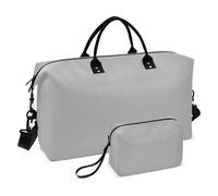 Dark Gray Dark Grey Solid Color Pure Plain Decorative Large Travel Bag Gym Carry on Duffel Bags with Toiletry Bag for Sports Large Capacity bolsas para viajar en Avion de Mujer
