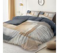 Dark Gray Duvet Cover Sets 53" x 79" - Modern Minimalist Color Blocks Theme Soft Lightweight Microfiber Bedding Sets, Single Size Reversible Duvet Cover for Boys Girls Teenager Adults