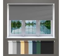 Dark Gray Opaque Rollernd 60 x 100 cm Pressure-Fit Versatile Window Covering Perfect for Any Window Light-Blocking at Design