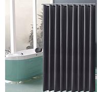 Dark Gray Shower Curtain Fabric Shower Curtains Bathroom Curtain with Grommet and Hooks Waterproof Machine Washable, 180cm(L)*150cm(W) DEARART