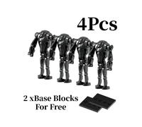 (Dark Gray) Super Wars Star Battle Droid Troopers Minifigures Building Blocks Gifts Toys Diy