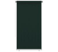 vidaXL Outdoor Roller Blind 125(W)x230(H) cm Dark Green HDPE, Green