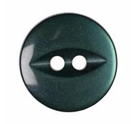 Dark Green 14 mm Fish Eye Buttons - 10 Pack - Perfect for Children's Clothes, Baby Dresses & Light Knits - Giddy Square