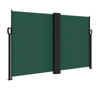 (dark green, 140 x 1200 cm) vidaXL Retractable Side Awning Outdoor Privacy Screen Balcony Sunshade Shelter