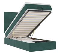 (dark green, 140 x 190 cm) vidaXL Ottoman Bed Frame with Mattresses Bed Base Mattress Foundation Velvet