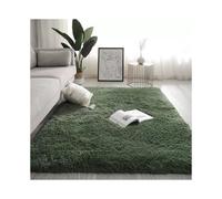 (Dark green, 150*200cm) Gradient tie-dyed plush carpet, bedside blanket for the living room and bedroom, and thickened carpet covering the bay window