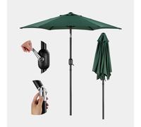 Dark Green 2m Steel Garden Parasol